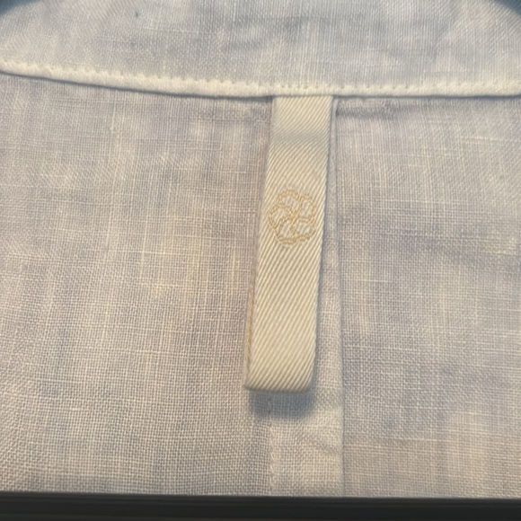 120% Lino Men’s Slim fit Single breasted blazer with patch pockets in baby blue - Picture 5 of 8